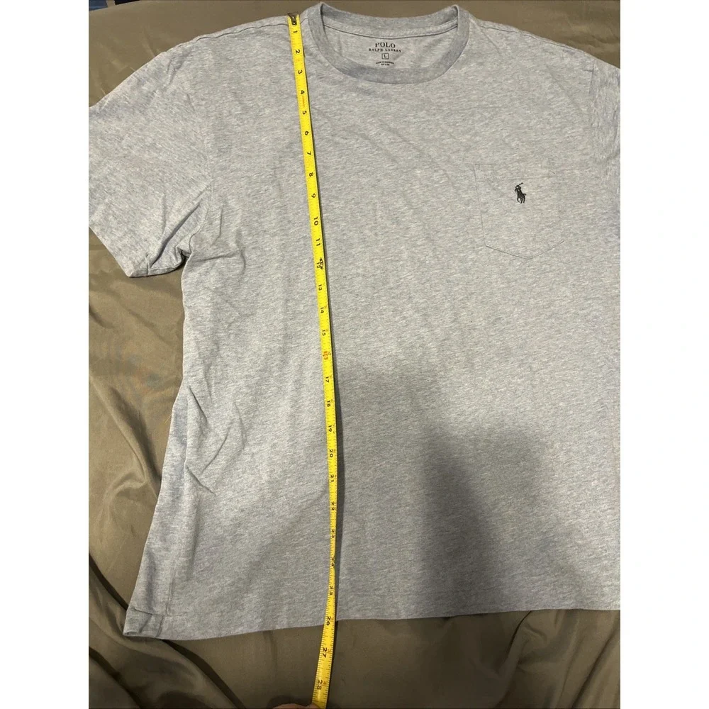 Polo Ralph Lauren Mens T-Shirt M Heather Blue Short Sleeve